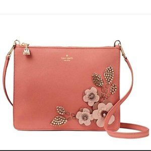kate spade on purpose pink leather crossbody bag purse nwot